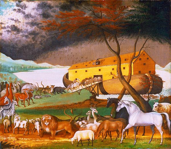 Noah's Ark #1 Jigsaw Puzzle by Edward Hicks - Masterpieces Of Art