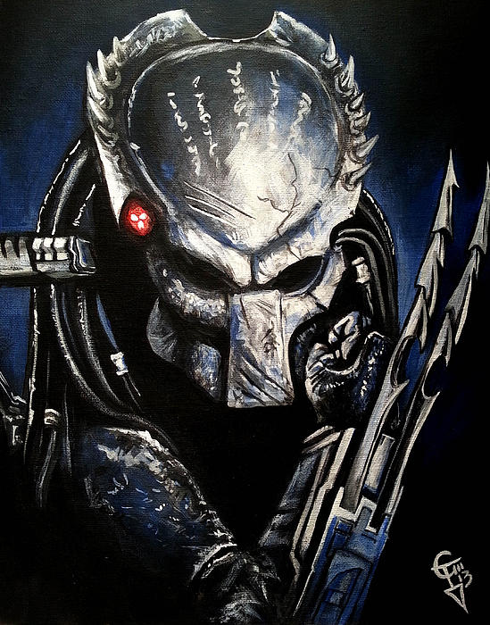 Predator Greeting Card by Tom Carlton