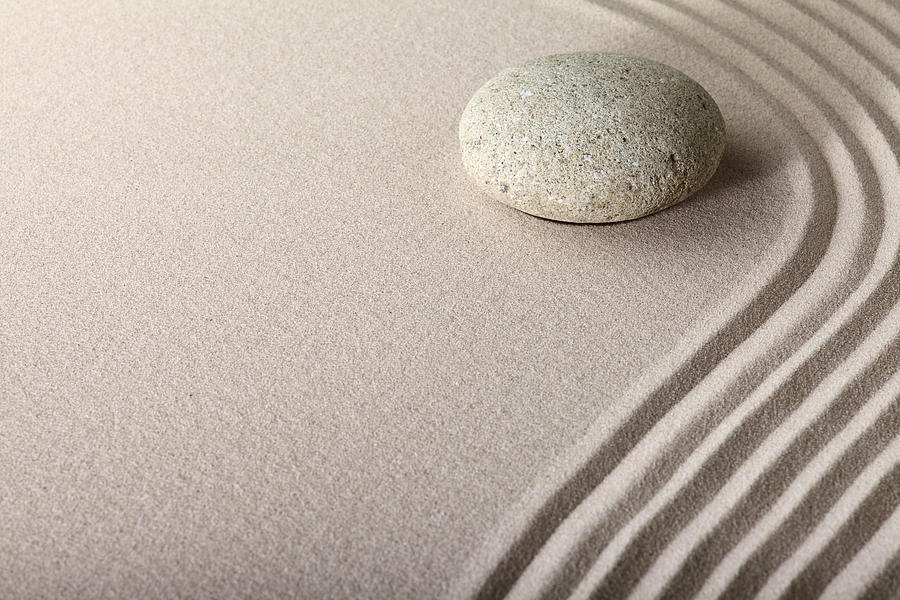 Zen Sand Stone Garden #1 by Dirk Ercken
