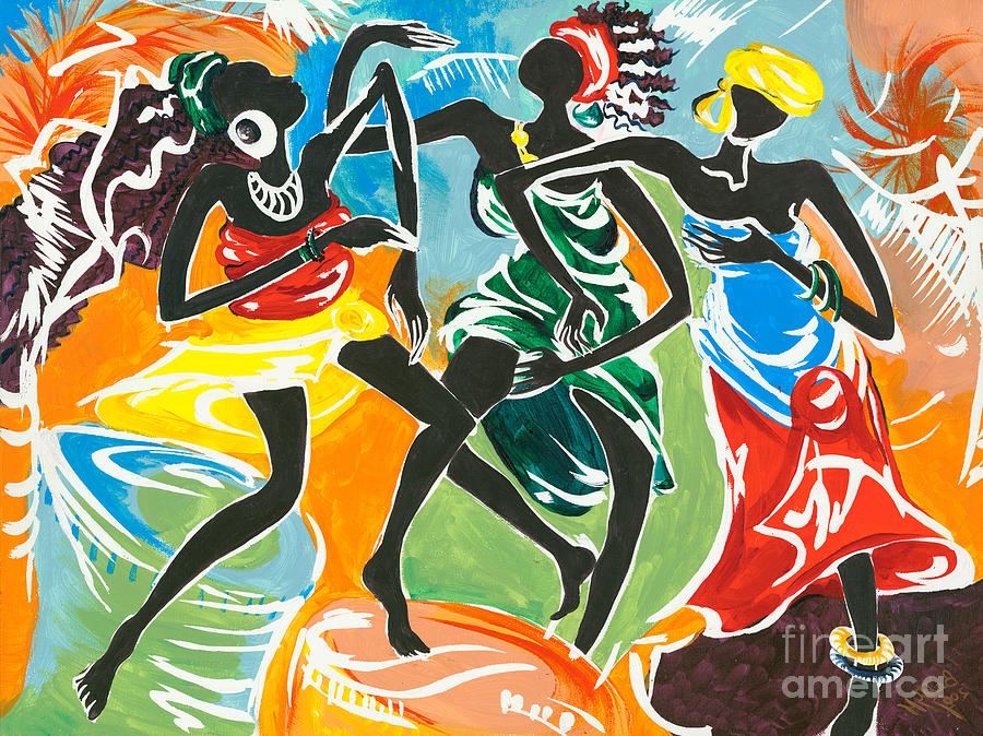 African Dancers No. 3 by Elisabeta Hermann