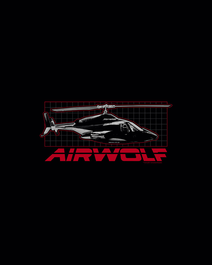 Airwolf - Grid Digital Art by Brand A - Pixels