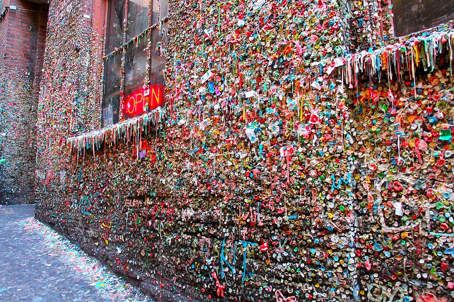 Bubblegum wall Photograph by Ri Davidson - Pixels