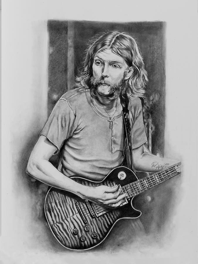 Duane Allman Drawing by Art Imago - Pixels