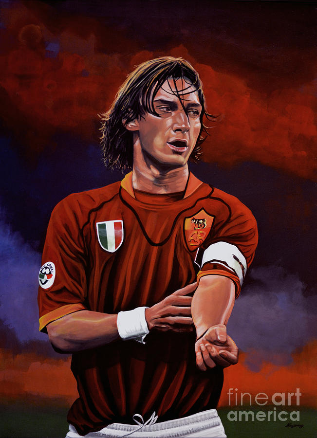 Francesco Totti Painting by Paul Meijering - Pixels