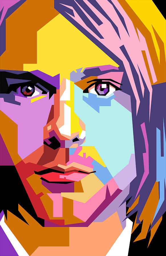 Kurt cobain pop art Digital Art by Ahmad Nusyirwan - Pixels