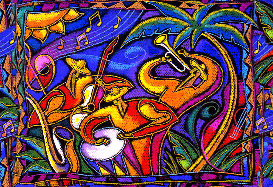 Latin Music Painting by Leon Zernitsky - Pixels