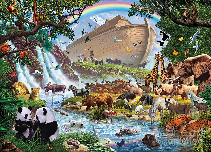 Noahs Ark - The Homecoming Digital Art by MGL Licensing - Pixels