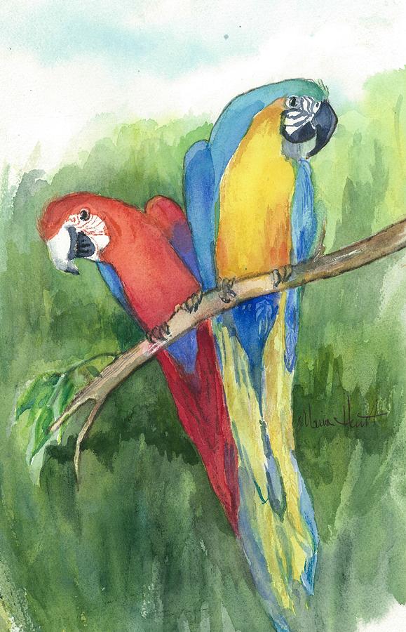 Lunch in the Wild Painting by Maria Hunt - Pixels