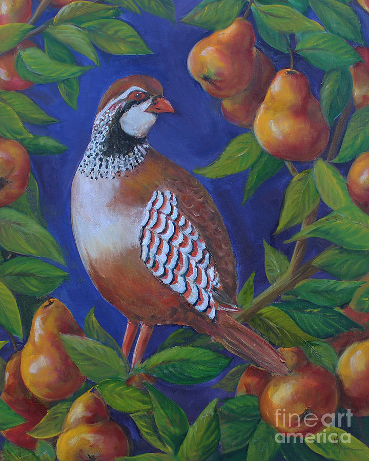 Partridge in a Pear Tree Painting by Kristine Kainer - Pixels