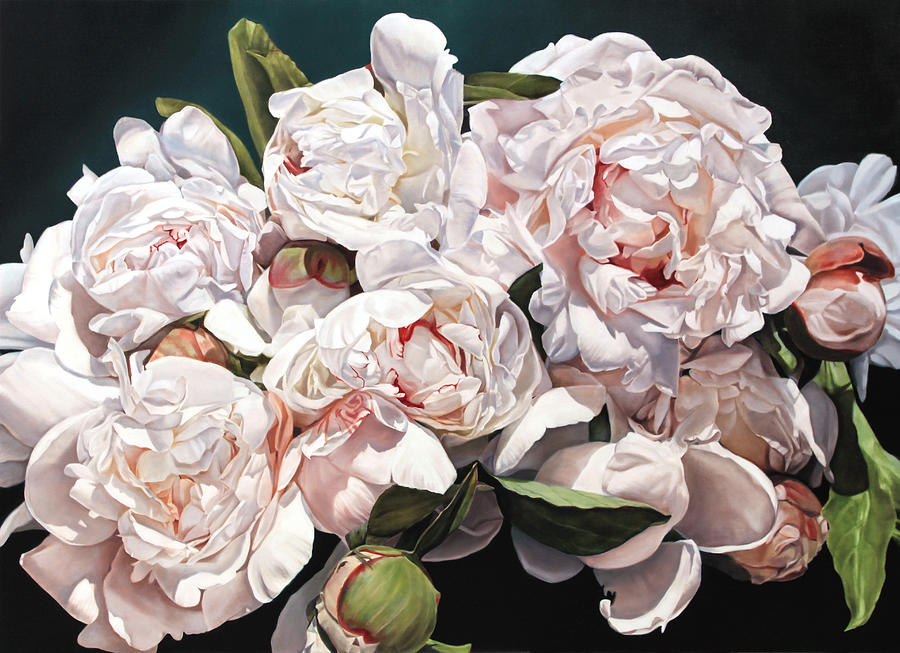 Peonies Etandu 160 x 220 cm by Thomas Darnell