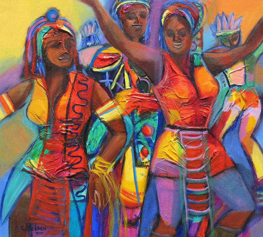 Trinidad Carnival 2 Painting by Cynthia McLean - Pixels