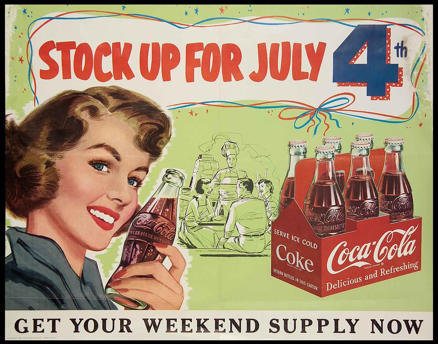 Vintage Coca Cola Ad Photograph by Georgia Clare - Pixels