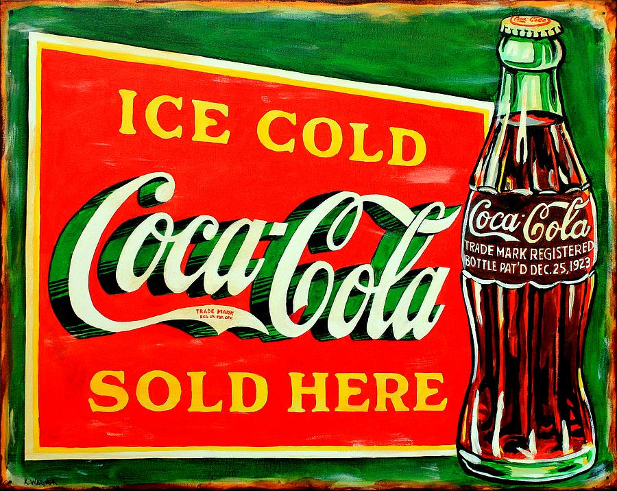 Vintage Coca-Cola Sign by Karl Wagner