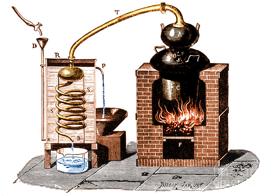 Distillation By Means Of A Metallic #1 Photograph by Science Source ...