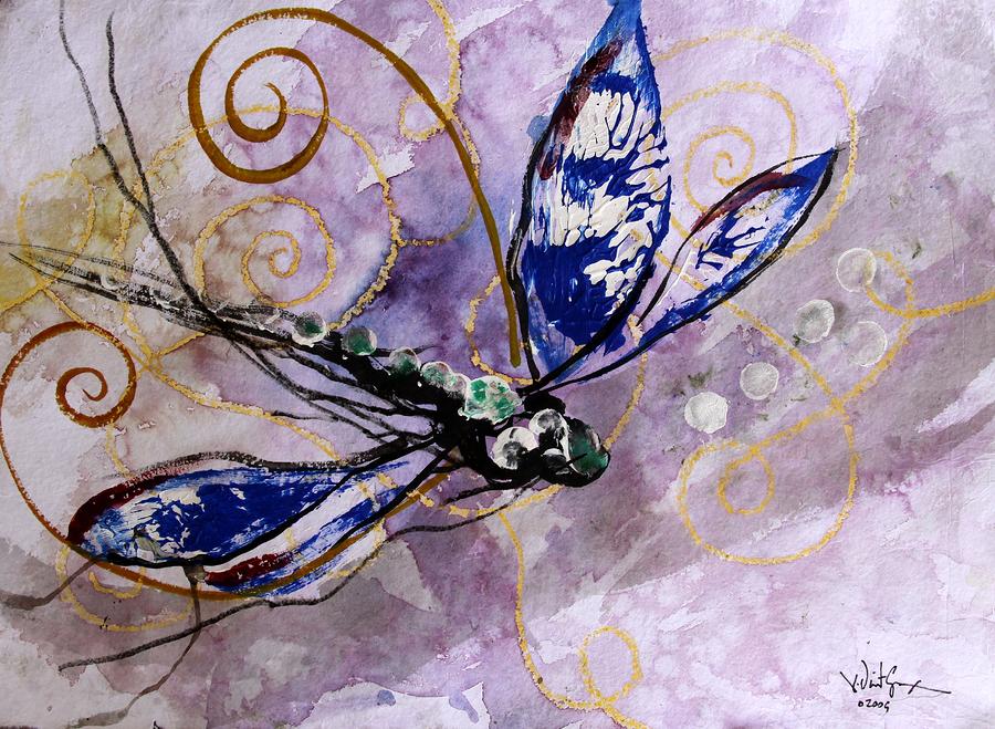 Abstract Dragonfly 9 by J Vincent Scarpace