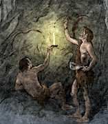 Prehistoric Man, Stone Age Cave Dweller Jigsaw Puzzle by Science