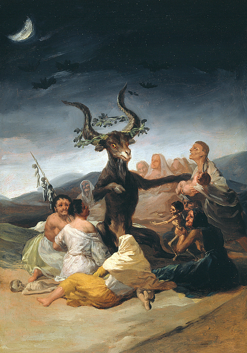 Witches Sabbath, from 1797-1798 Jigsaw Puzzle by Francisco Goya