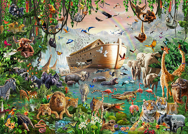 Noah's Ark Variant 1 Jigsaw Puzzle by MGL Licensing - Pixels