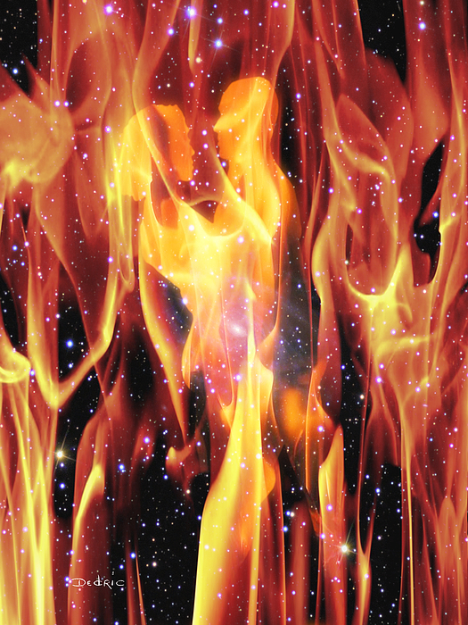 Twin Flames Greeting Card by Dedric Artlove W