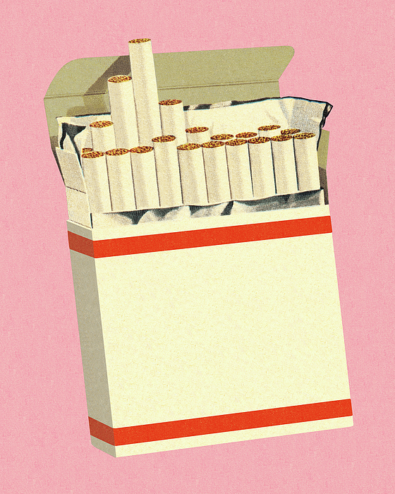 cigarette card packs Pack of Cigarettes Greeting Card
