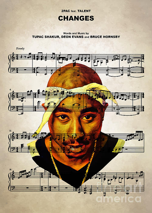 2Pac - Changes Jigsaw Puzzle by Bo Kev - Pixels