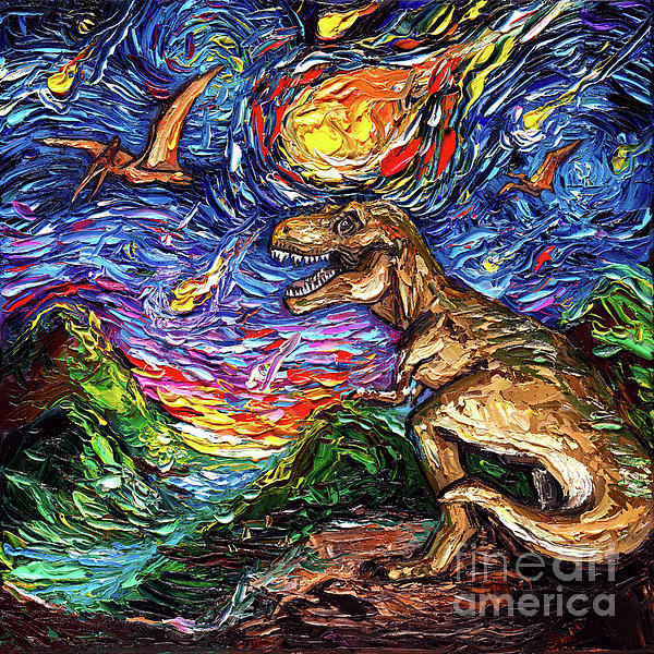 Cretaceous Night Zip Pouch by Aja Trier - Pixels