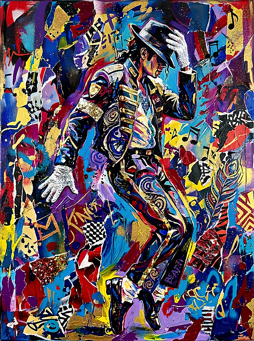 Dynamic Michael Jackson Dance Beach Towel by Mauricio Sobalvarro