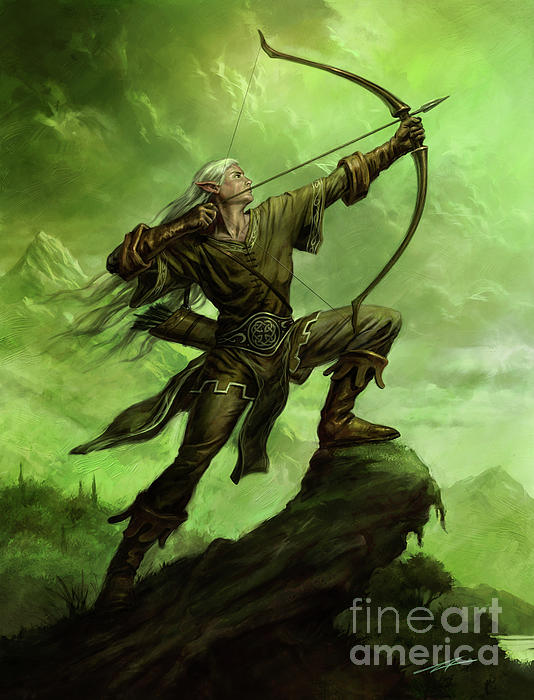 Elf Archer Duvet Cover by Alan Lathwell - Pixels