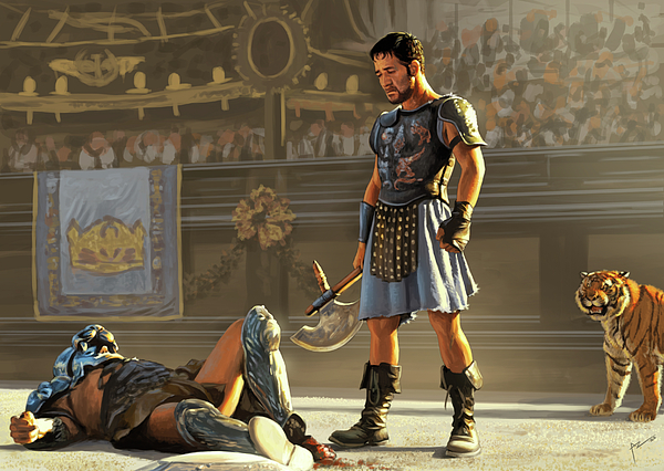Gladiator Jigsaw Puzzle by Az Adamson - Pixels