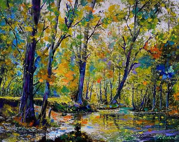 Magic river Greeting Card by Pol Ledent