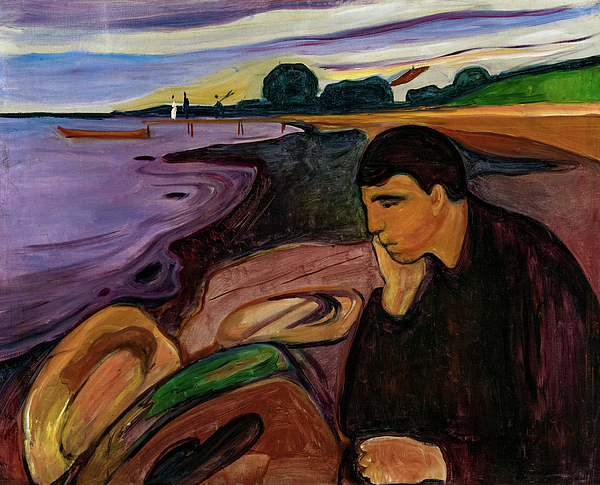 Melancholy, 1894 Jigsaw Puzzle by Edvard Munch - Pixels