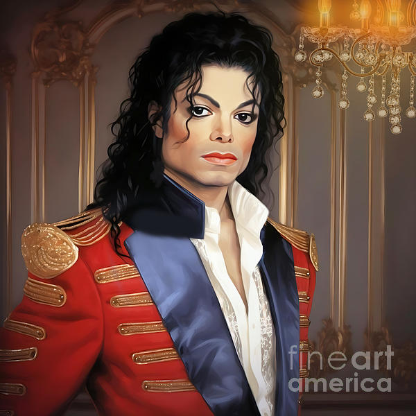 Michael Jackson 4 Round Beach Towel by Mark Ashkenazi - Pixels