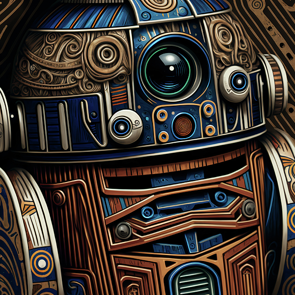 R2-D2 Chicano Style - Star Wars Lowrider Art - Unique Sci-Fi Canvas ...
