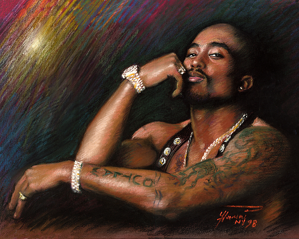 Tupac Shakur Shower Curtain by Viola El - Pixels