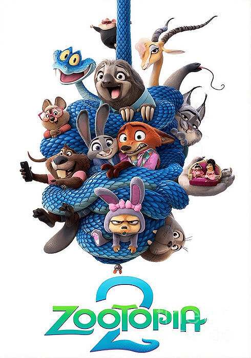 Zootopia 2 Animated Characters Cluster Jigsaw Puzzle by Ken Evans