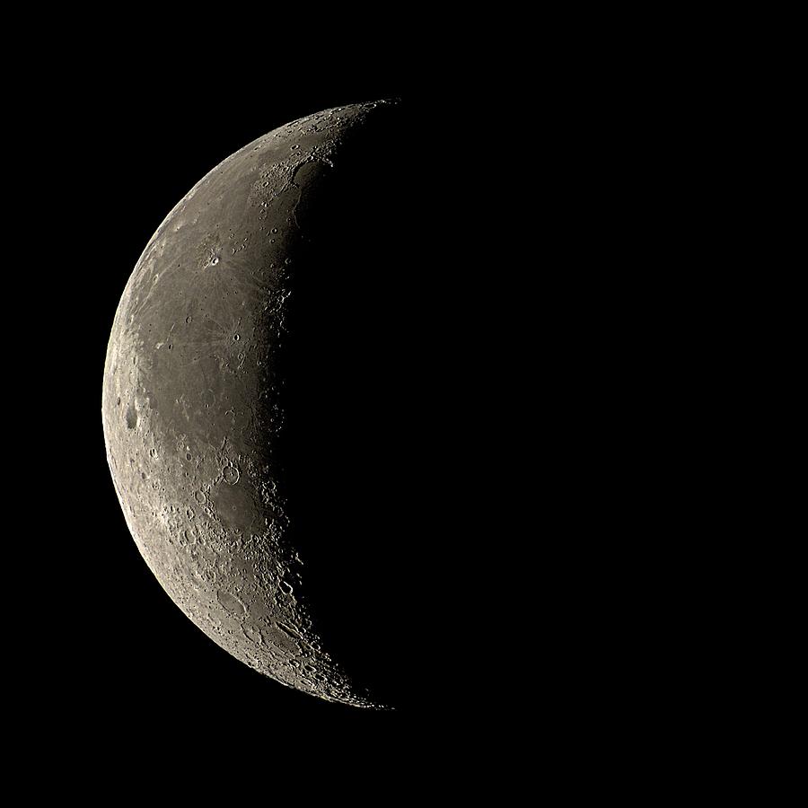 Waning Crescent Moon #4 Photograph by Eckhard Slawik / Science