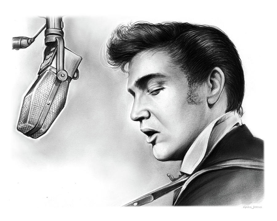 Elvis Presley Drawing by Greg Joens - Pixels