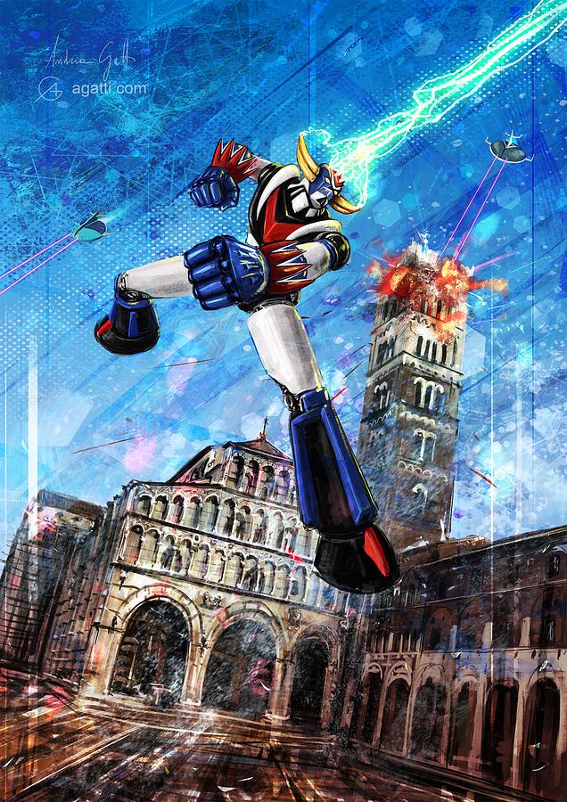 Grendizer Lucca Digital Art by Andrea Gatti - Pixels