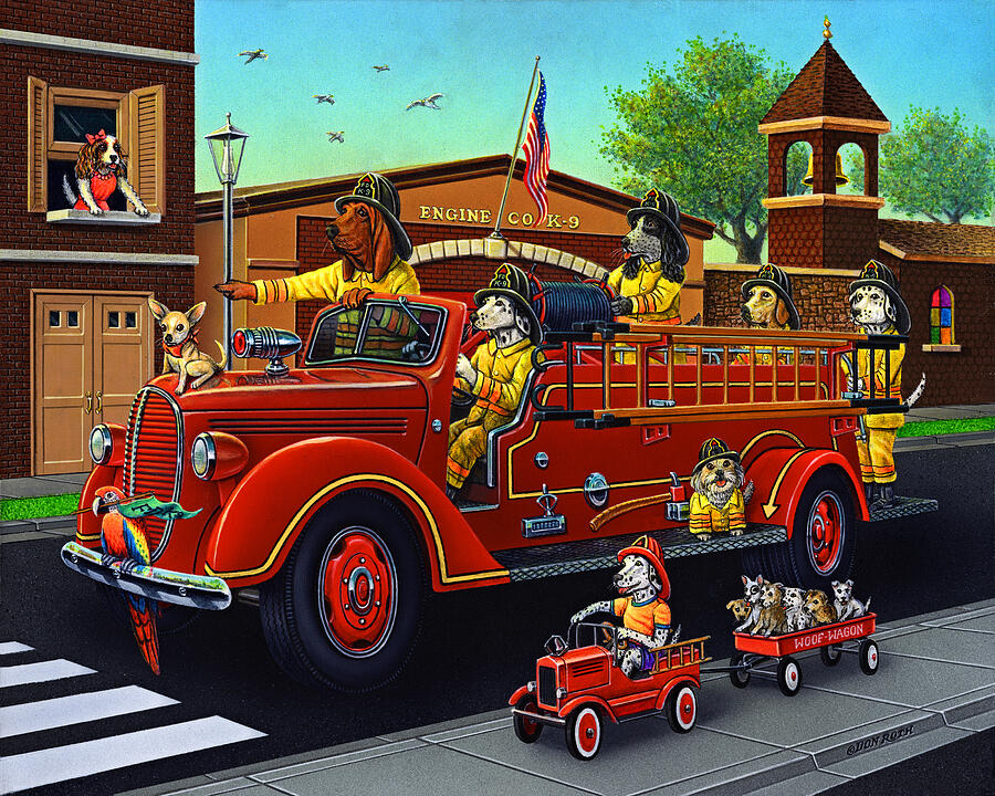 K-9 Fire Department by Don Roth