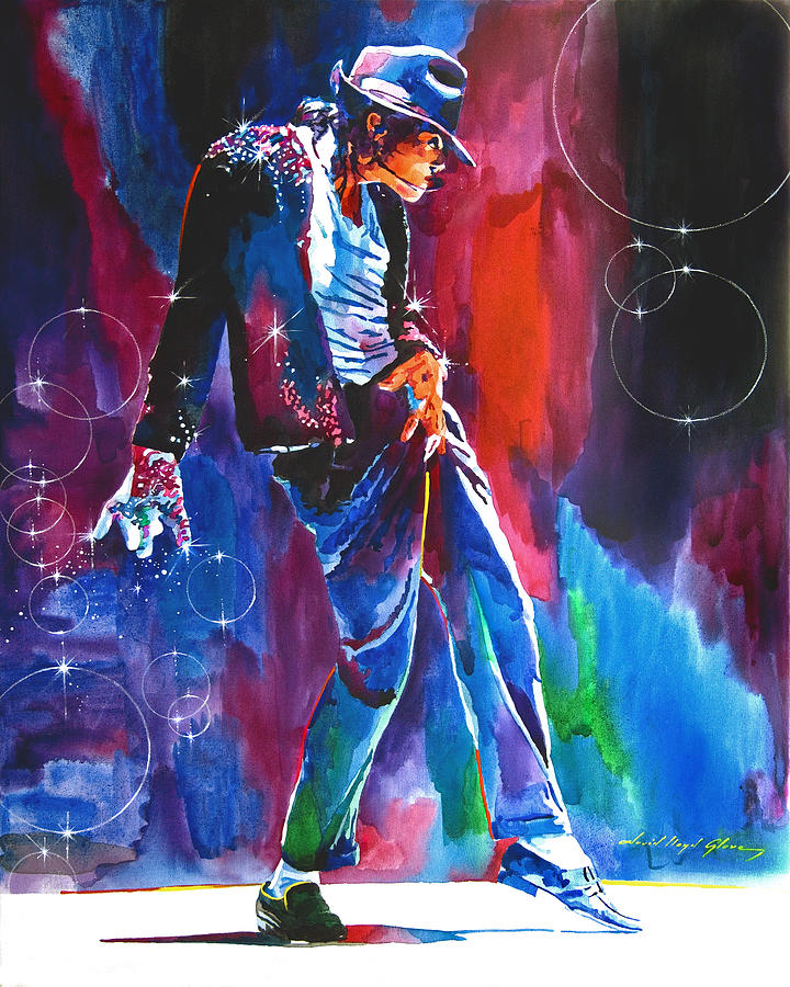 Michael Jackson Action Painting by David Lloyd Glover - Pixels