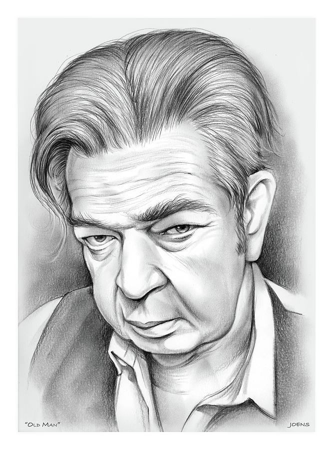 Old Man Drawing by Greg Joens - Pixels
