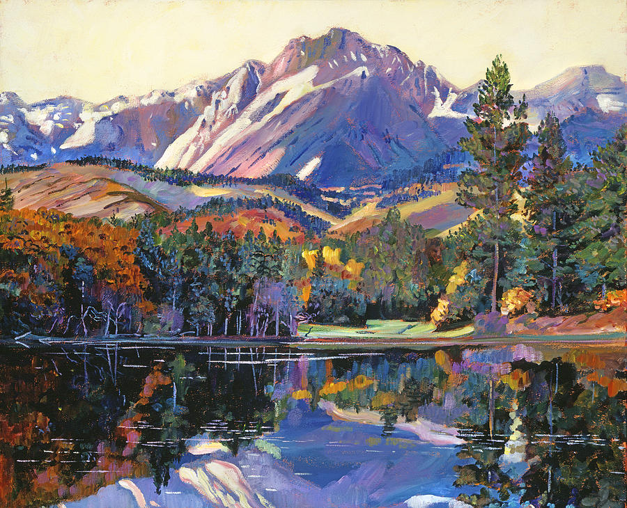 Painter's Lake Painting by David Lloyd Glover - Pixels