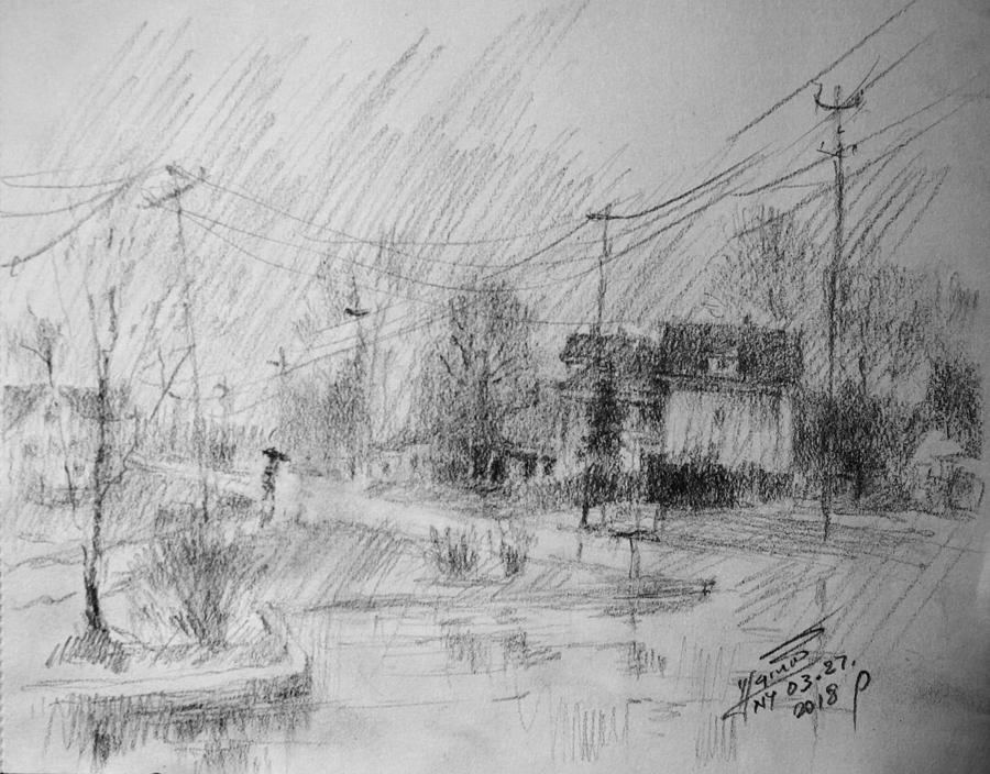 Rainy Day Painting by Ylli Haruni - Pixels
