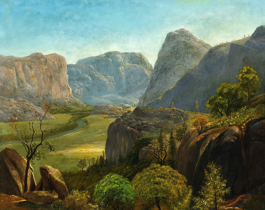 絵画 valley The Hetch Hetchy Valley Painting by Celestial Images - Pixels