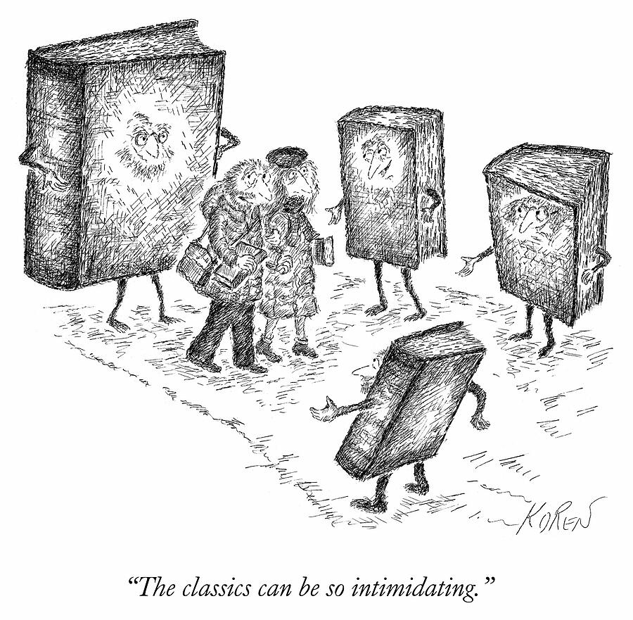 The Classics Can Be So Intimidating #1 Drawing by Edward Koren - Pixels