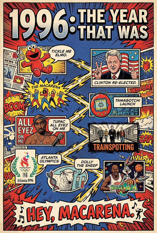 1996 The Year That Was Digital Art by Comic Timelines - Pixels