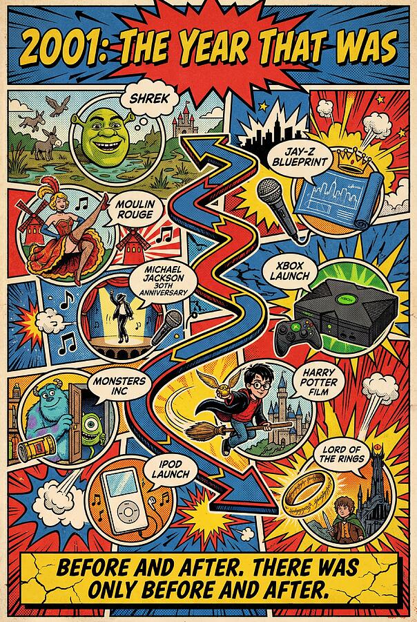 2001 The Year That Was Digital Art by Comic Timelines - Pixels