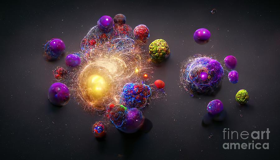 Subatomic Particles And Atoms #4 Photograph by Richard Jones / Science ...