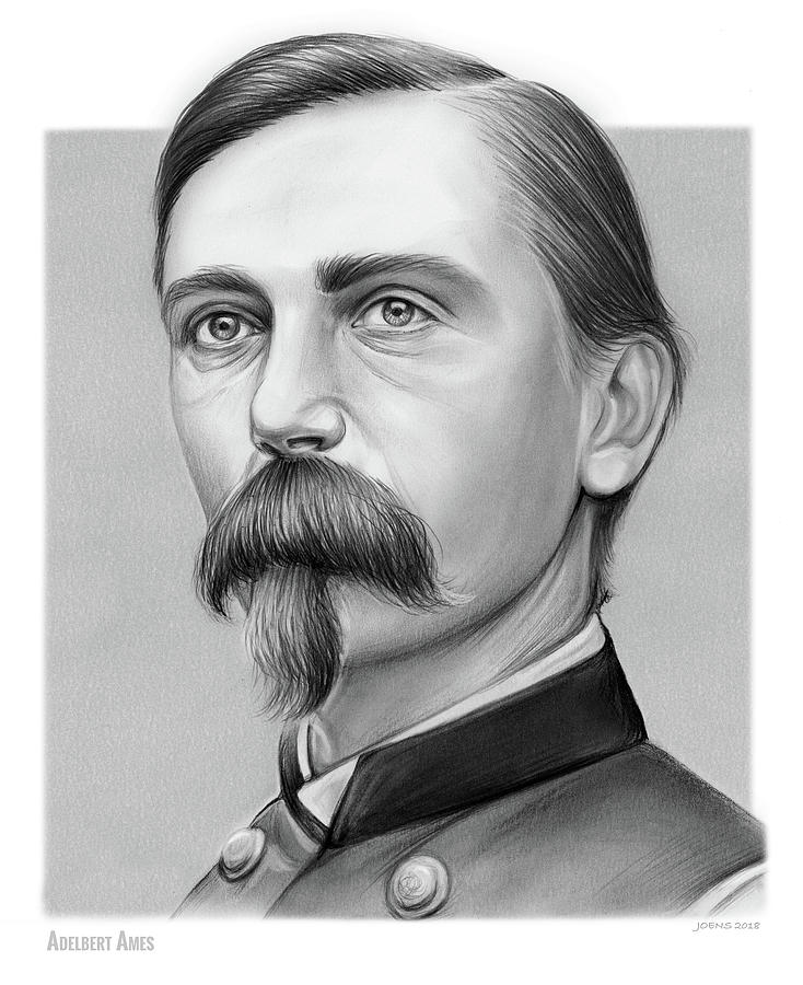Adelbert Ames Drawing by Greg Joens - Pixels