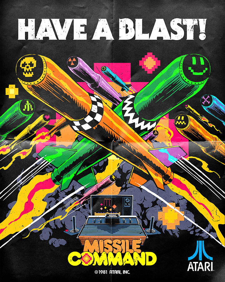 Atari X Missile Command (Edition #500) Digital Art by 50 Years of Atari ...